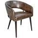 Thorpe Antique Whiskey Leather Upholstered Dining Chair