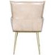 Thorpe Antique Ivory Leather Upholstered Surrey Armchair