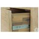 Oakridge Stylish Weathered Tan Natural 2 Drawer Nightstand with USB Charging