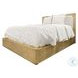 Oakridge Weathered Natural King Platform Bed with Upholstered Headboard