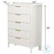 Harbor Point Reed Timeless Clean White 5 Drawer Chest