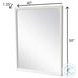 Harbor Point Reed Timeless Clean White Rectangular Dresser Mirror