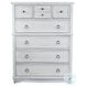 Coastal Point Fresh White and Soft Grey Glaze 7 Drawer Chest