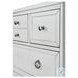 Coastal Point Fresh White and Soft Grey Glaze 7 Drawer Chest