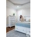 Coastal Point Fresh White and Soft Grey Glaze 7 Drawer Chest