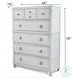 Coastal Point Fresh White and Soft Grey Glaze 7 Drawer Chest