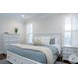 Coastal Point Fresh White Finish and Soft Grey Glaze Queen Bed with Storage