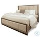 Vista Verde Muted Earth Tones and Clay Performance Fabric King Upholstered Bed