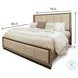 Vista Verde Muted Earth Tones and Clay Performance Fabric King Upholstered Bed