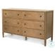 Maplewood Warm Maple 6 Drawer Dresser