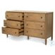 Maplewood Warm Maple 6 Drawer Dresser