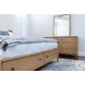 Maplewood Warm Maple King Low Profile Platform Bed with Storage