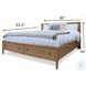 Maplewood Warm Maple King Low Profile Platform Bed with Storage