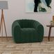 Stacy Hunter Green Upholstered Swivel Chair