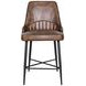 Galway Antique Whiskey Leather Counter Height Stool