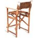 Galway Beige and Brown Leather Upholstered Folding Counter Height Chair