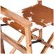 Galway Beige and Brown Leather Upholstered Folding Counter Height Chair