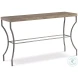 Tribeca Aurum Console Table With Steel Legs