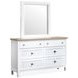 Windmill Harbour White Whisp and Sand Panel Bedroom Set