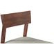 Hampton Walnut and Gray Upholstered Short Back Counter Height Stool