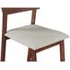 Hampton Walnut and Gray Upholstered Short Back Counter Height Stool