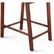 Hampton Walnut and Gray Upholstered Short Back Counter Height Stool
