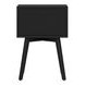 Flynn Black Rectangular End Table