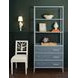 Flynn Blue Dyed and Light Blue Matte Lacquer 3 Drawer Etagere with 3 Shelves