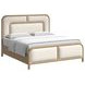 Verge Cream and Brown Queen Upholstered Panel Bedroom Set