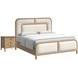 Verge Cream and Brown Queen Upholstered Panel Bedroom Set