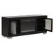 Ashbourne Black 60" TV Stand with LED Fireplace and USB Charging