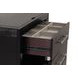 Ashbourne Black Bedside LED Vanity Set with Stool and USB Charging