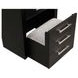 Ashbourne Black Bedside LED Vanity Set with Stool and USB Charging