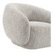 Savino Brown Upholstered Swivel Chair
