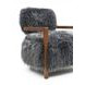 Eramo Charcoal Gray Upholstered Accent Chair