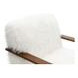 Elardo White Upholstered Accent Chair