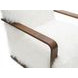 Elardo White Upholstered Accent Chair