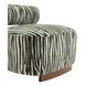 Niobe Green Upholstered Accent Chair