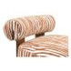 Niobe Rustic Orange Upholstered Accent Chair
