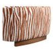 Niobe Rustic Orange Upholstered Accent Chair