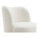 Karey White Upholstered Accent Chair
