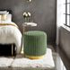 Yolanda Green Upholstered Stool