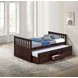 Clemens Dark Walnut Twin XL Captain Bed with Trundle and Storage