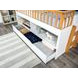 McPherson White and Oak Twin Captain Storage Bed with Trundle