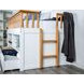 McPherson White and Oak Twin Captain Storage Bed with Trundle