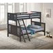Spring Creek Stain Gray Twin Over Full Bunk Bed