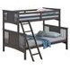 Spring Creek Stain Gray Twin Over Full Bunk Bed