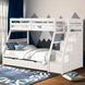 Ellington White 4 Drawer Twin Over Full Bunk Bed with Trundle