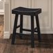 Biasca Black 24" Counter Height Stool Set of 2