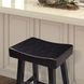 Biasca Black 24" Counter Height Stool Set of 2